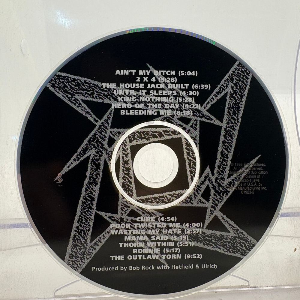 Metallica Load CD 1996 Elektra 61923-2 Replacement Disc Only Heavy Metal Rock